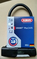 Abus Granit Plus 470 Bügelschloß/Fahrradschloß 230mm inkl. USH Schlosshalter NEU