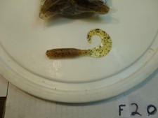 Bulk 4" Curly Tail Grubs, Pumpkinseed, 40 Count (New Other)