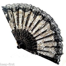 Black lace Spanish Wedding Party Folding Dancing Hand Fan New Arrival