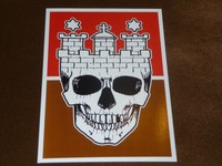  4 AUFKLEBER VON ULTRAS ST.PAULI  "NEU"   ( GRÖßE ca. 15 X 10,5 cm )