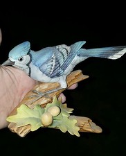 Andrea by Sadek Blue Jay Bird Figurine #9973 Mint Condition