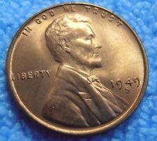 1949 S Lincoln Cent - Bu, Uncirculated wheat penny