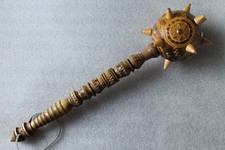 COSSACK MACE 19" Nice Wall Wooden Carved Decor Bulava Authentic Handmade Ukraine