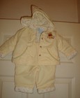 DISNEY~girls~QUILTED/HOOD/JKT/PANTS/w/EMBROIDERED/POOH! (6/9/MO) "euc" @@ NICE! 