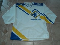 NLA SCHWEIZ EISHOCKEY TRIKOT #17 PATRICK PAT LEBEAU HC LA CHAUX DE FONDS