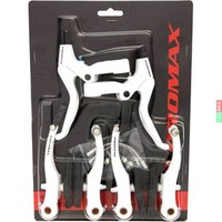 Promax Bremsenset Promax V-Brake + Bremshebel weiss Fahrrad