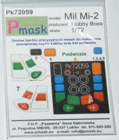 Lackierschablone (Cockpit) für Mil Mi-2 (Hobby Boss) in 1/72 von Pmask