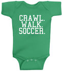 Threadrock Baby Crawl Walk Soccer Infant Bodysuit Funny Evolution Athlete Player