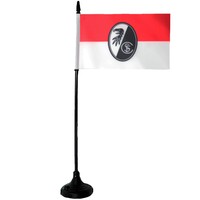SC Freiburg Fahne mit Fahnenmast und Sound - SC Freiburg vor