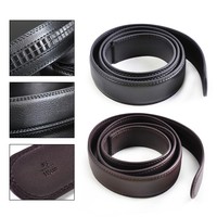 Neu Herren Leder Automatik Gürtel Ledergürtel Wechselgürtel ohne Schnalle 110cm 