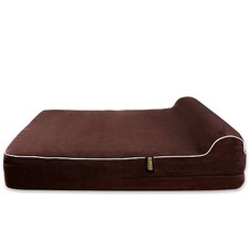 Dog Bed Replacement Cover For Kopeks Memory Foam Beds Brown Medium/Large Size
