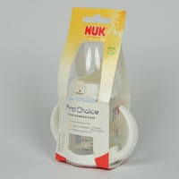 (11,20€/St) NUK First Choice PP-Trinklernflasche 150ml 6+Mon Weiß