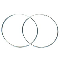 925 Sterling Silber Creolen runde große Ohrringe Kreolen Bella Carina  2 - 9 cm