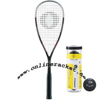 Oliver Xlight 9.1 Squashschläger + 3 Dunlop Pro dyd Squashbälle