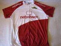 Neues OWAYO Fahrradtrikot  rot/weiß Gr. 4XL Netviewer  Sponsor Selten NEU/OVP