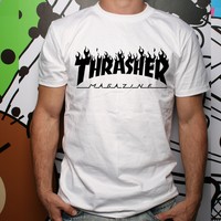 ★  THRASHER MAGAZINE ORIGINAL SKATE T-SHIRT Gr.S/M/L Oldskool trasher ★