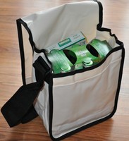 HALFAR®  Universal SIXPACK - Umhängetasche Weiß,  Tasche aus LKW - PLANE