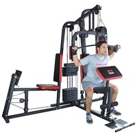 TrainHard Kraftstation Fitnessstation Fitnesscenter Hantelbank m. 65kg Gewichten