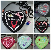 Handtasche Tasche Geldbörse Tracht Edelweiß Oktoberfest Herz Lederhose VTa2*