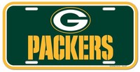 Green Bay Packers License Logo Plate Schild 30 cm,NFL Football,Neu