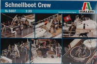 Schnellboot Crew (10 Unpainted Figures) Plastic Kit 1:35 Model 5607 ITALERI