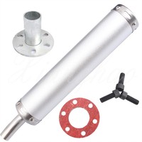 Universal Motorrad Auspuff Schalldämpfer Edelstahl für Kawasaki Suzuki Yamaha