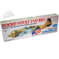 Guillows Focke Wulf 190 502 Rubber Powered Balsa Aircraft 16.5" Span Model Kit