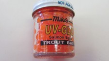 ATLAS MIKE'S UV-GLO SALMON EGGS TROUT BAIT FISHING BAIT ORANGE EGG FISH BAITS