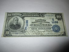 $10 1902 Catskill New York Ny National Currency Bank Note Bill! #1198 Vf+ Rare!