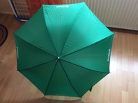 Europcar grüner Stockschirm mit schwarzem Griff