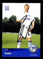 Zecke Autogrammkarte Hertha BSC Berlin 2003-04 Original + A 130568