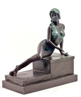 Bronze Figur von MILO *erotische Frau* Bronzefiguren AUßERGEWÖHNLICH 20643