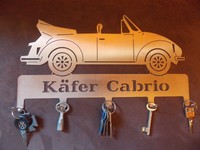Schlüsselbrett Edelstahl Keyboard VW Käfer Cabrio