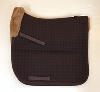 Mattes Schabracke Lammfell, Dressur, Gr. L, braun/honig