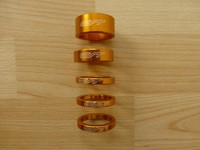 CONTEC Spacer-Set  Contec A-Head Spacer-Set 3 x 5,1 x 10, 1 x 15, 1 1/8" orange 