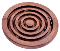 Kugel Labyrinth Geschicklichkeitsspiel Denkspiel Knobelspiel Geduldspiel Holz