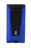 COLIBRI Feuerzeug Stealth Triple Blau metallic 3er Jet Höhensicherheit bis 3048m