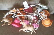 Cowgirl Hats Horses Party Novelty String Lights 10ct Girls Room RV Camper Patio