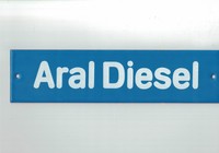 Emailschild / Emailleschild / Aral Diesel