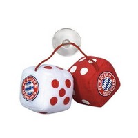 FC Bayern München FCB: Plüschwürfel Spiegel-Anhänger offizielles Lizenzprodukt