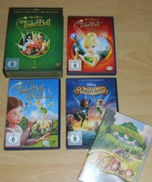 Walt Disney Tinkerbell DVD Sammlung 5 Filme inkl. Buchbox +Die großen Feenspiele