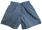 NWT Flapdoodles Boys Oceancheck Woven Cotton Blue Plaid Shorts w/Elastic Waist