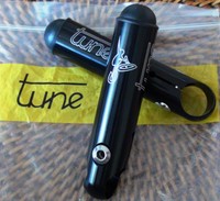 Tune RH1 Rennhörnchen Bar Ends schwarz 7075 T6 Aluminium CNC Titan Schrauben NEU