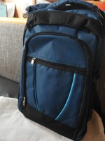 Wanderrucksack Rucksack Tagesrucksack schwarz blau 46x30x20cm neu