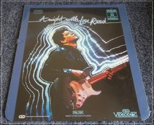 Lou Reed CED Videodisc Video Disc PAL UK A Night With