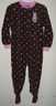 girls size 3T brown DR SEUSS blanket SLEEPER 1 PC PAJAMAS CAT IN HAT polka dots 