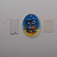 Ü-Ei 1996 Happy Hippo Fensterbilder, Happy Hippos am Strand, 623520