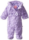Wippette Baby-Girls Newborn Burnout Fur Pram, Purple, 6-9 Months