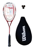 Wilson Tour 138 BLX Squashschläger + 3 Squashbälle