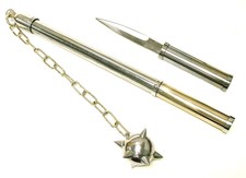 34 INCH CHROME PLATED SINGLE BALL MACE